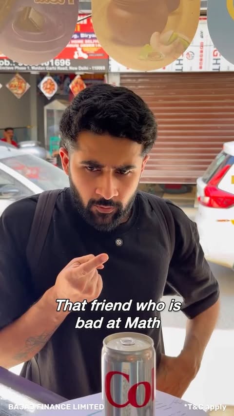 Instagram post by @parth_nangru for Bajaj Finserv. Caption reads: [...] 😭 . . . Ab smart shopping karo with Bajaj....