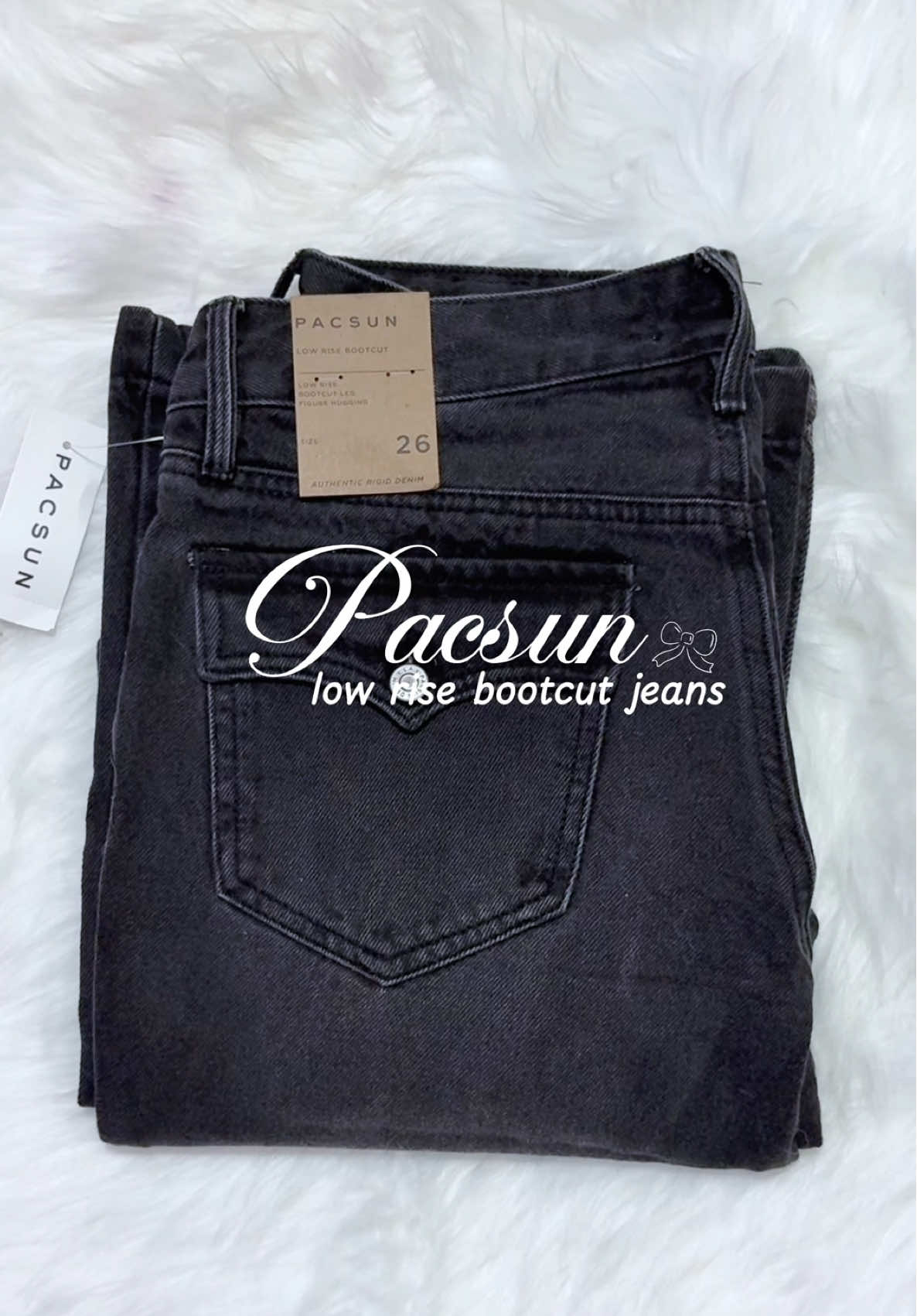 TikTok post by @beauty4ssma for pacsun. Caption reads: @pacsun jade low rise button pocket jeans washed....