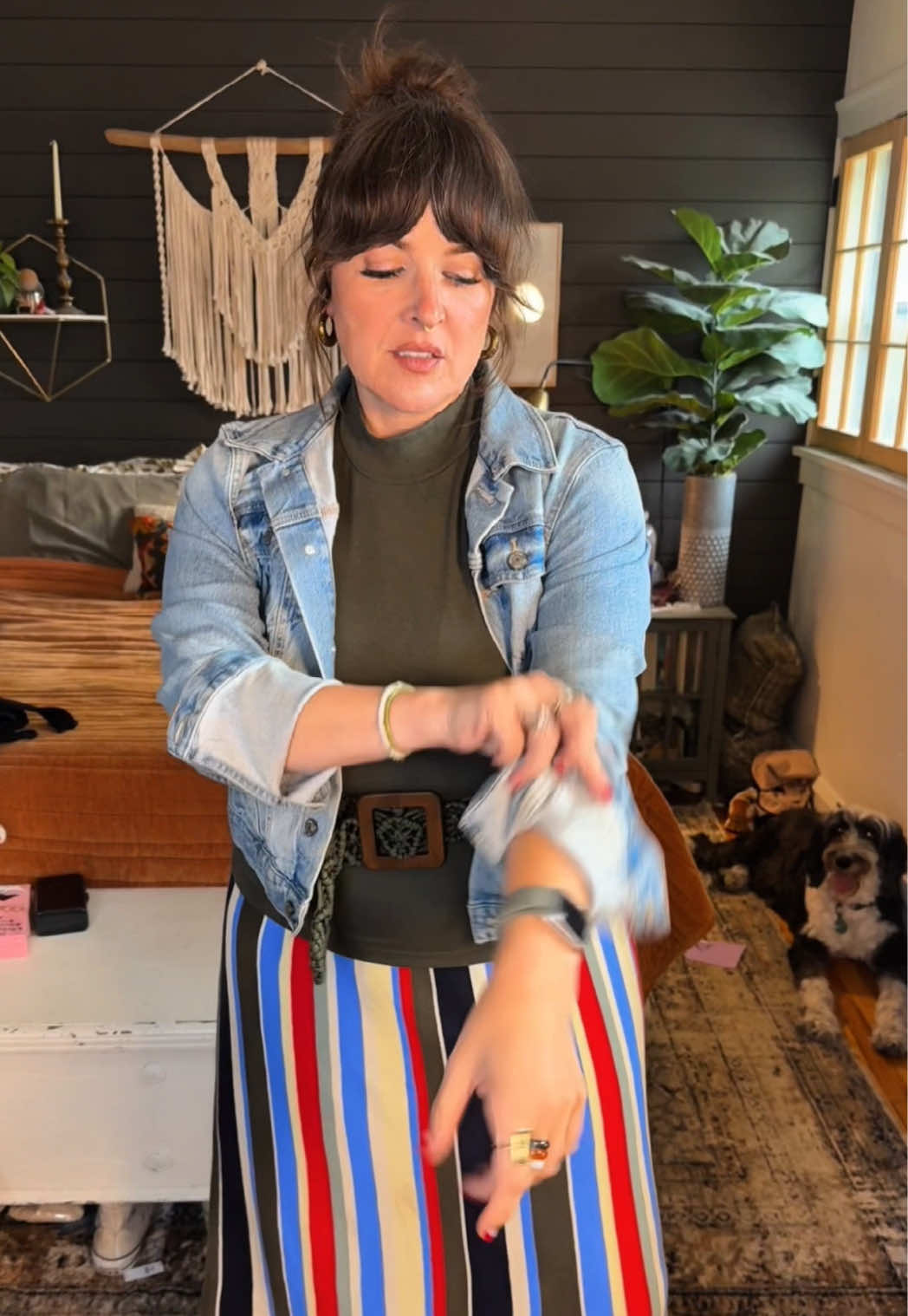 TikTok post by @laurelladeville for Fitory. Caption reads: [...] But it was good 😊 @Larissa Loden @Gap....