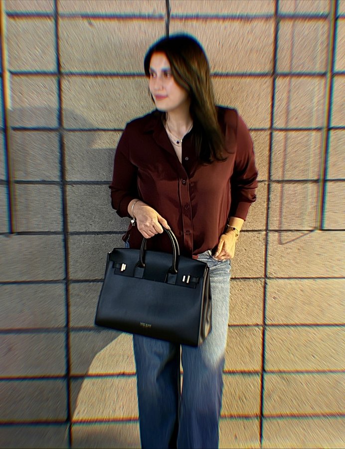 Instagram post by @sedafidanciozturk for Teddy Blake. Caption reads: Sleek, minimal, and effortlessly chic. The premium....