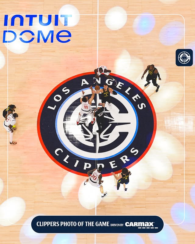 Instagram post by @laclippers for CarMax. Caption reads: [...] 📸 Photo of the Game driven by @CarMax.