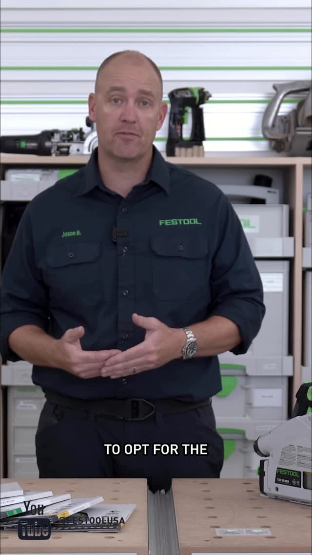 Instagram post by @bentswoodworking for Festool USA. Caption reads: An all new basics with Bent is live on our YouTube....