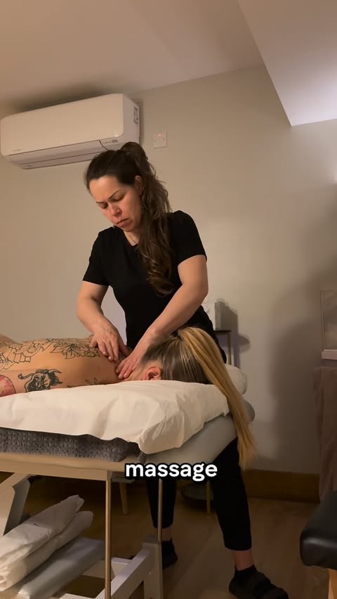 Instagram post by @bearfitness_ for Spa & Massage. Caption reads: I went for a massage at @spamassageuk and had a....