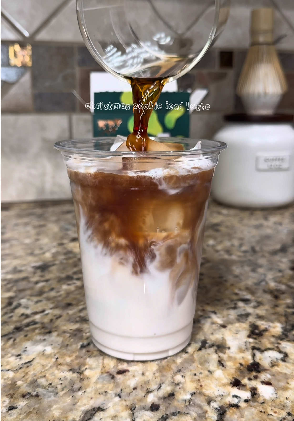 TikTok post by @dlf0429 for Copper Cow Coffee. Caption reads: [...] sugar cookie latte 🎄🤎☕️ I used @Copper Cow....