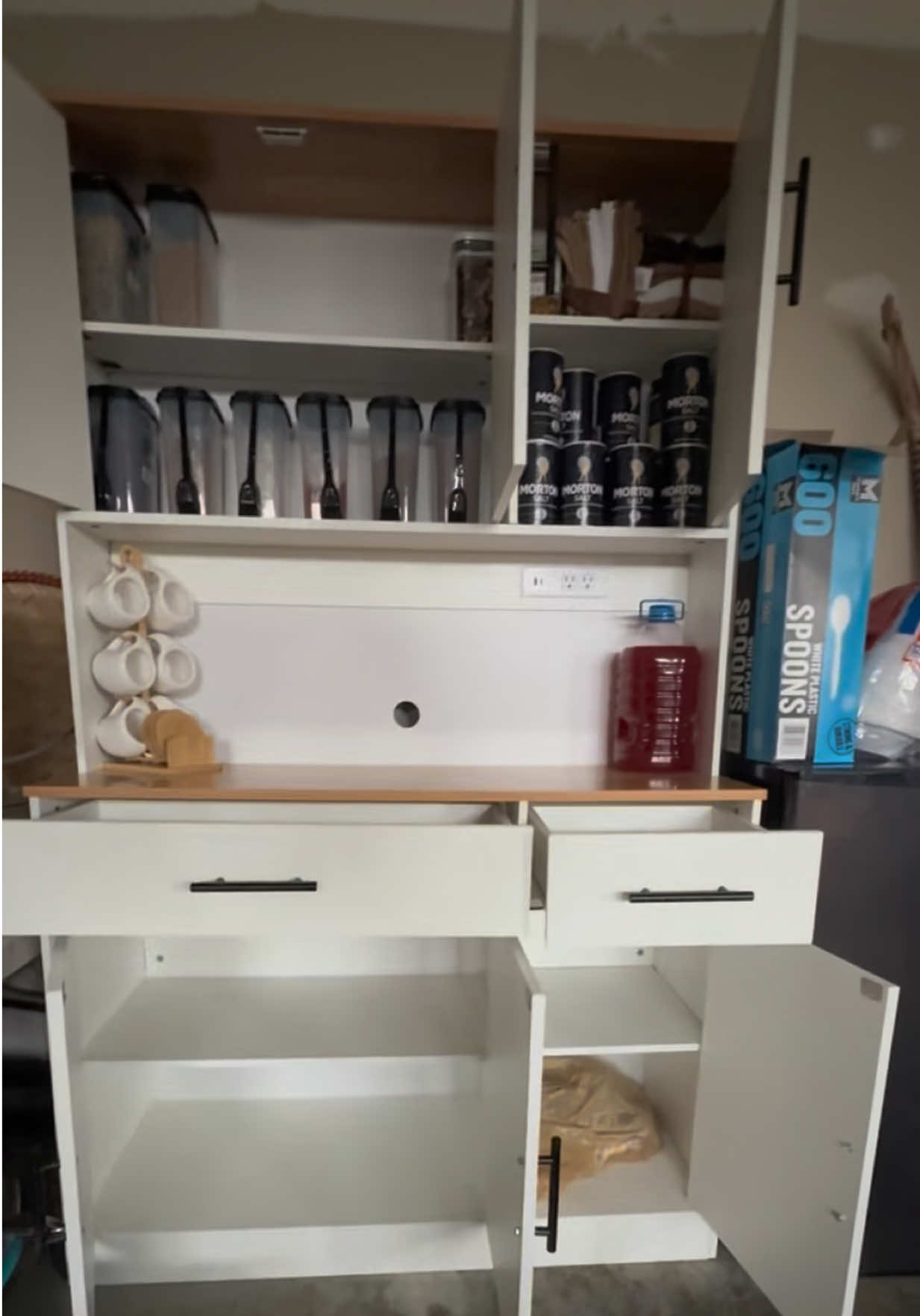 TikTok post by @nirmalaadhikari11 for Walsunny. Caption reads: #cabinet #kitchen #kitchencabinets @Walsunny....