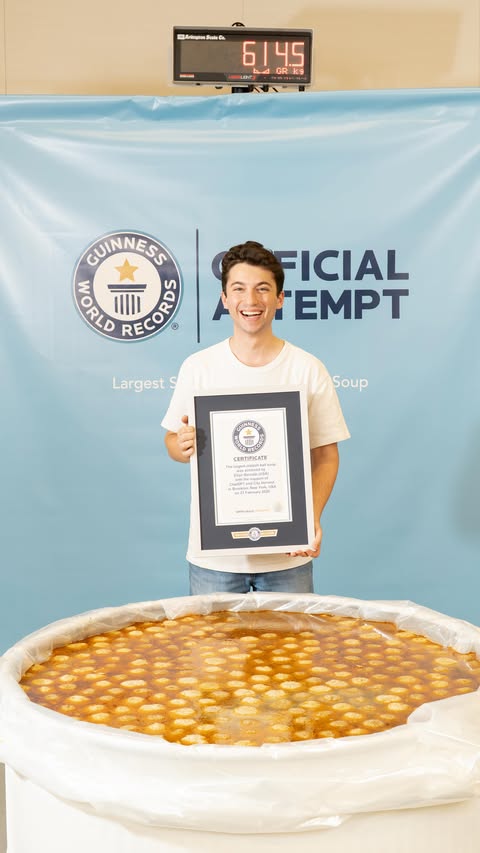 Instagram post by @eitan for OpenAI. Caption reads: Today I made the World’s Largest Serving of Matzah....