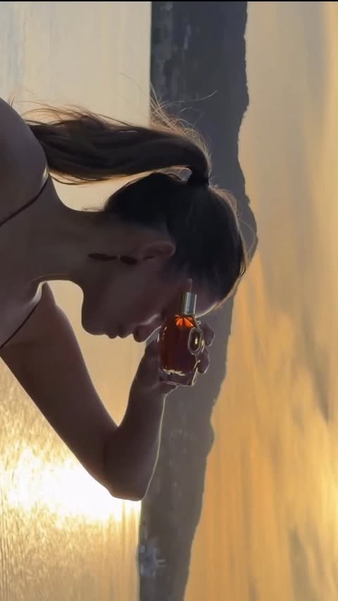 Instagram post by @nitsanraiter for Rabanne. Caption reads: [...] Million Gold For Her Eau de Parfum by....