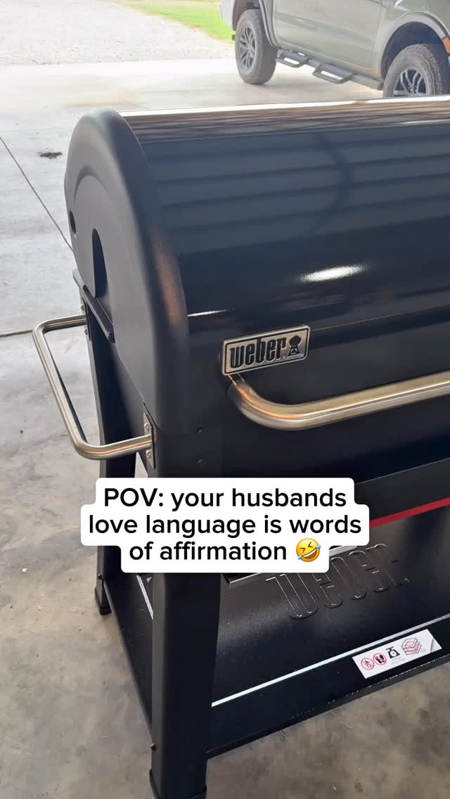 Instagram post by @hayleyandmo for Weber Grills. Caption reads: IYKYK 🤣 those grill marks deserve a Michelin....