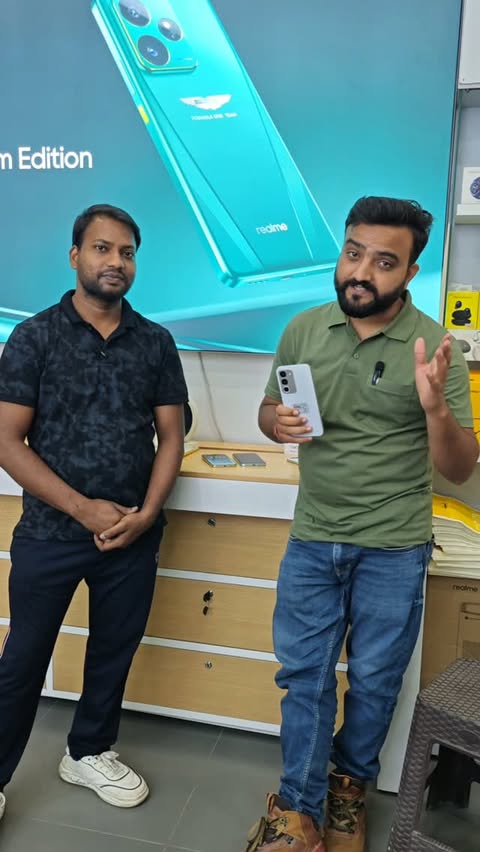 Instagram post by @lsbijnor for realme. Caption reads: [...] sibling bond & special moment with the....