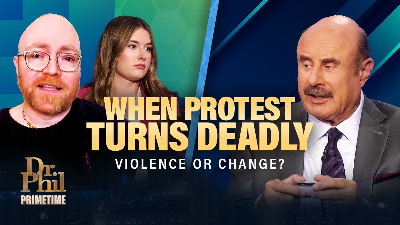 YouTube post by @DrPhilPrimetime for Echo Water. Caption reads: Why Is Political Violence Becoming ‘Normal’ in....