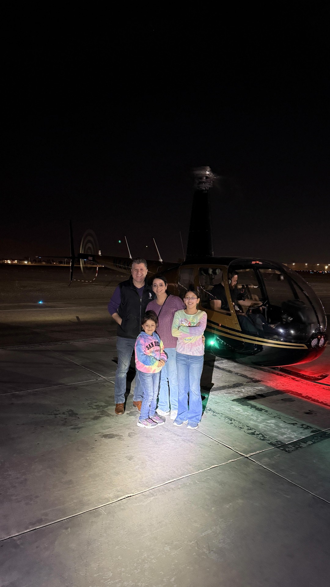 Instagram post by @hadise_lasvegas for Groupon. Caption reads: 🚁 Our First Helicopter Ride! 🚁

A....