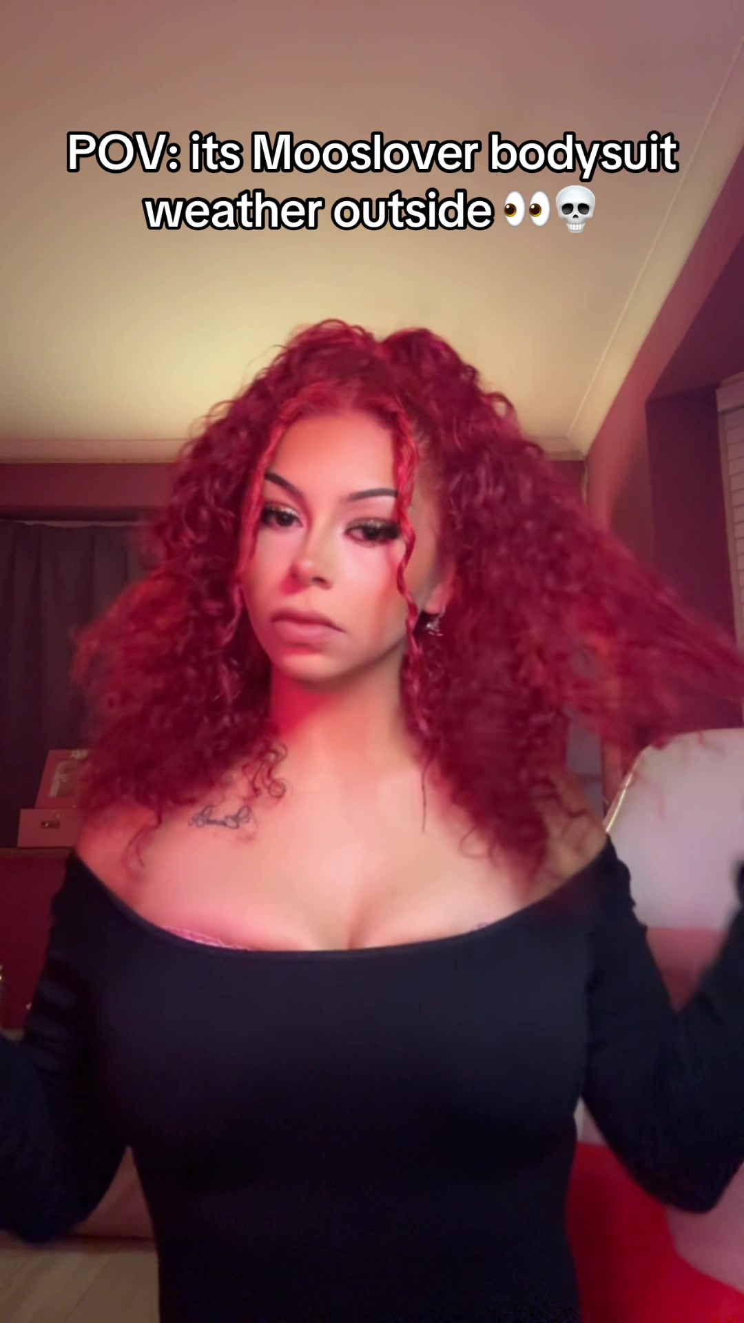 TikTok post by @sevgisevimx for MOOSLOVER. Caption reads: Keeping warm in the winter with my....