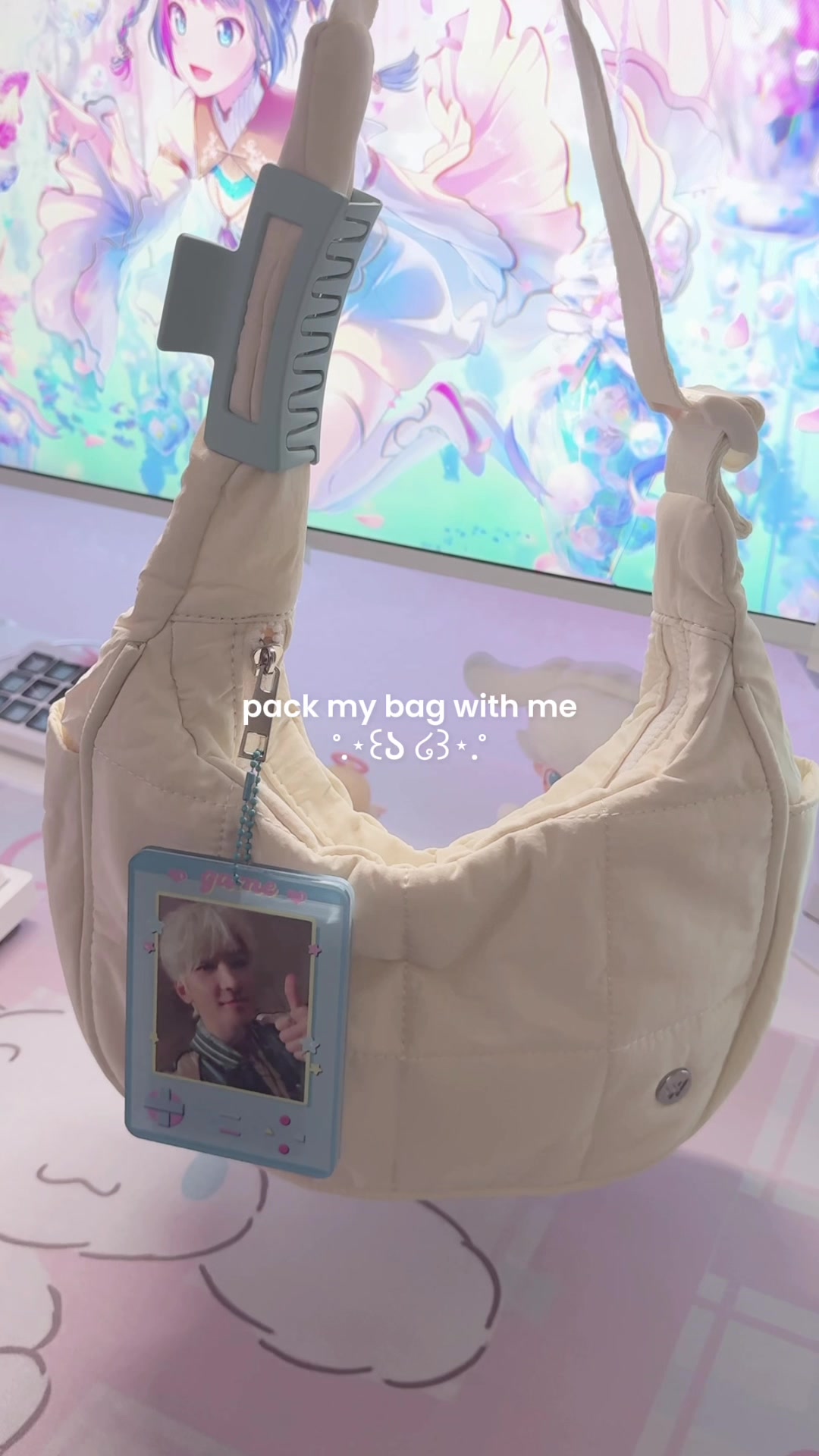TikTok post by @sleepyydubu for Westbronco. Caption reads: [...] with me! such a cute puffer bag from....