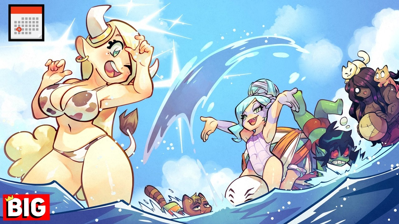 YouTube post by @ClemmyGames for Humble Bundle. Caption reads: A GREAT week of new releases! | Indie Gaming This....