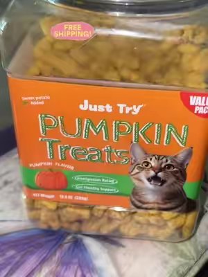 TikTok post by @natbutt04 for Just Try Pet US. Caption reads: [...] #cathealth #tiktokshopstockup #fyp @Just Try....
