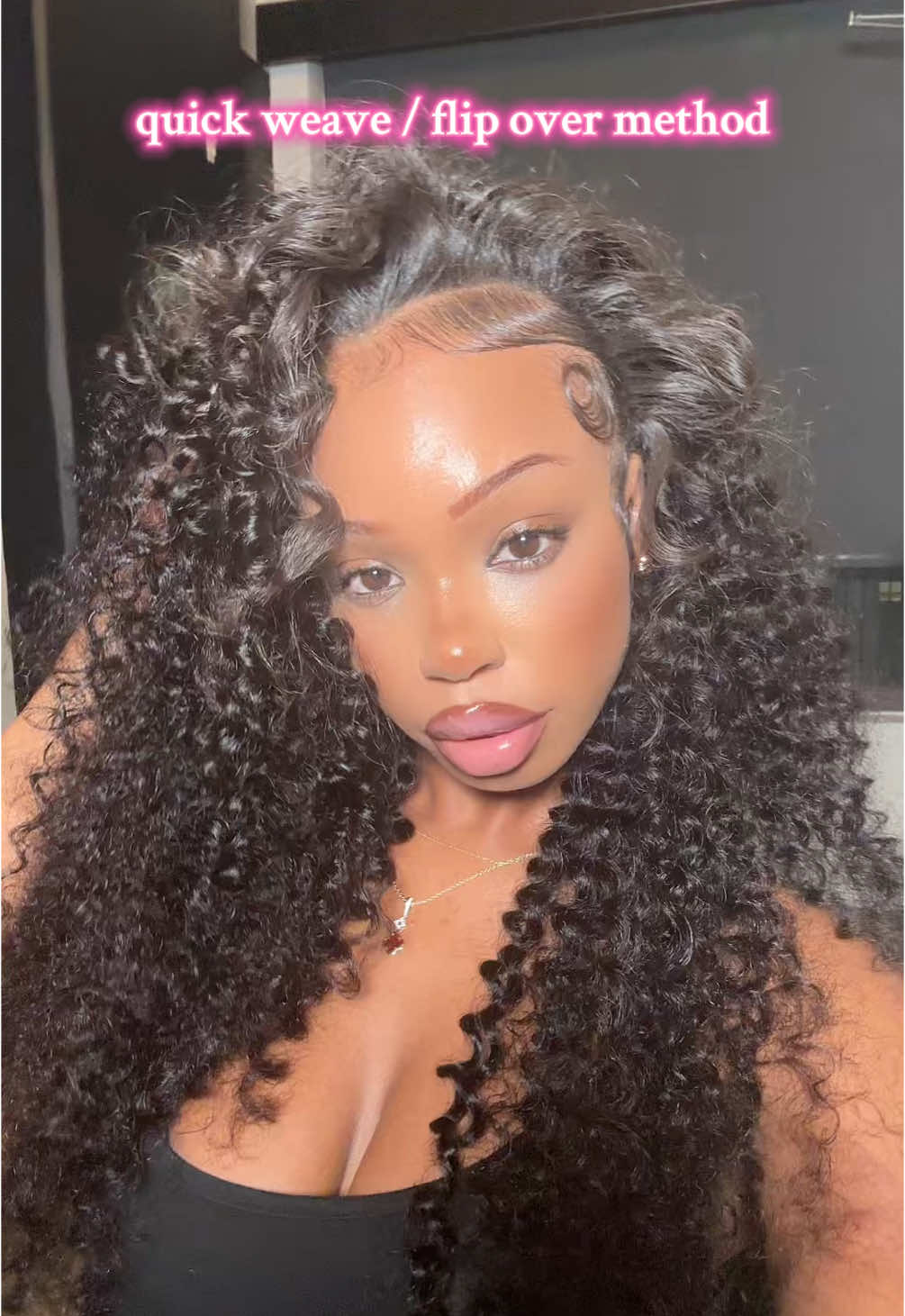 TikTok post by @asiaerosishot for Ashinehair. Caption reads: [...] 💕 @Arie did me sooo good hair from :....