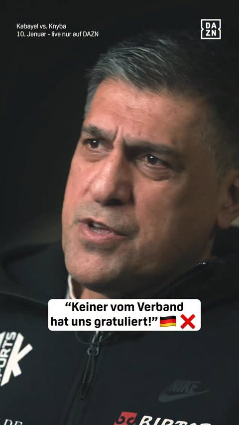 Instagram post by @sukruaksu1 for DAZN. Caption reads: [...] #UnserWeltmeister #Boxen #KabayelKnyba....