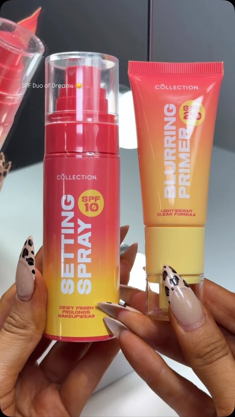 Instagram post by @itsheatherbell for Collection Cosmetics. Caption reads: The perfect combination ☀️✨ from....