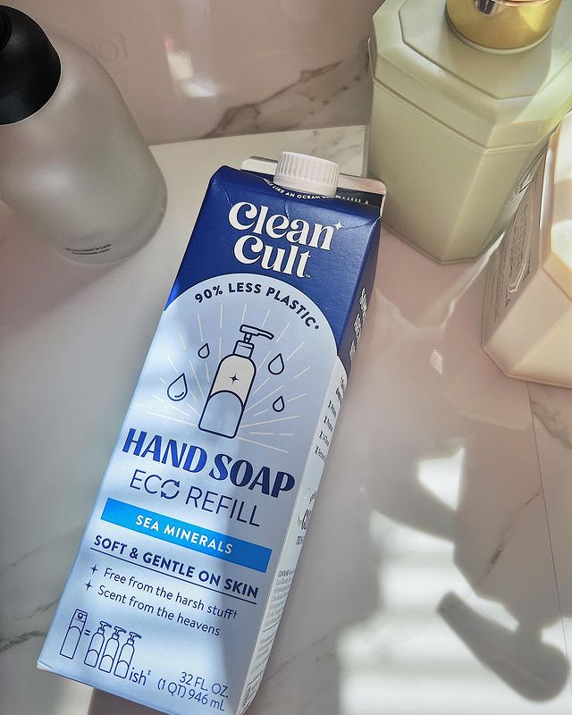 Instagram post by @reviewinh1.3.6.9 for Cleancult. Caption reads: Introducing a skin-friendly hand soap that....