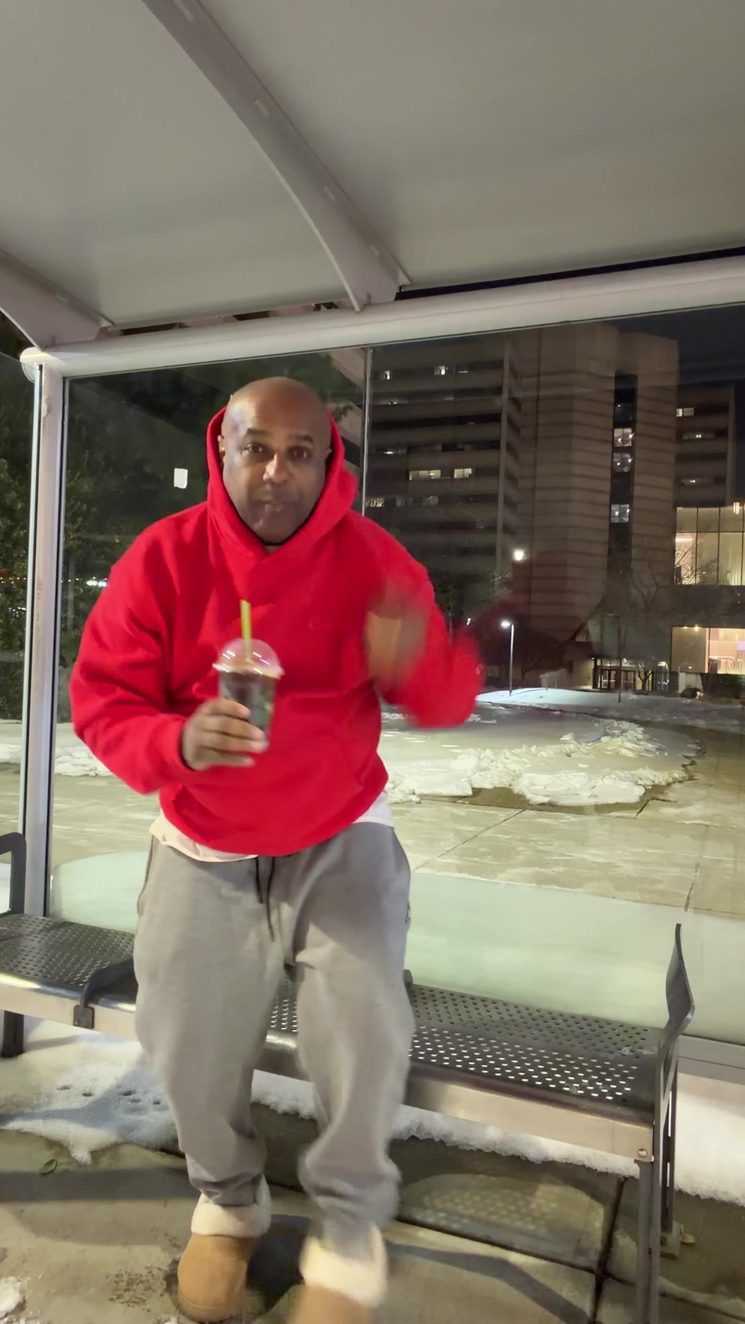 TikTok post by @10gcolin for Shake Shack. Caption reads: [...] the shake this Valentine’s Day with Shake....