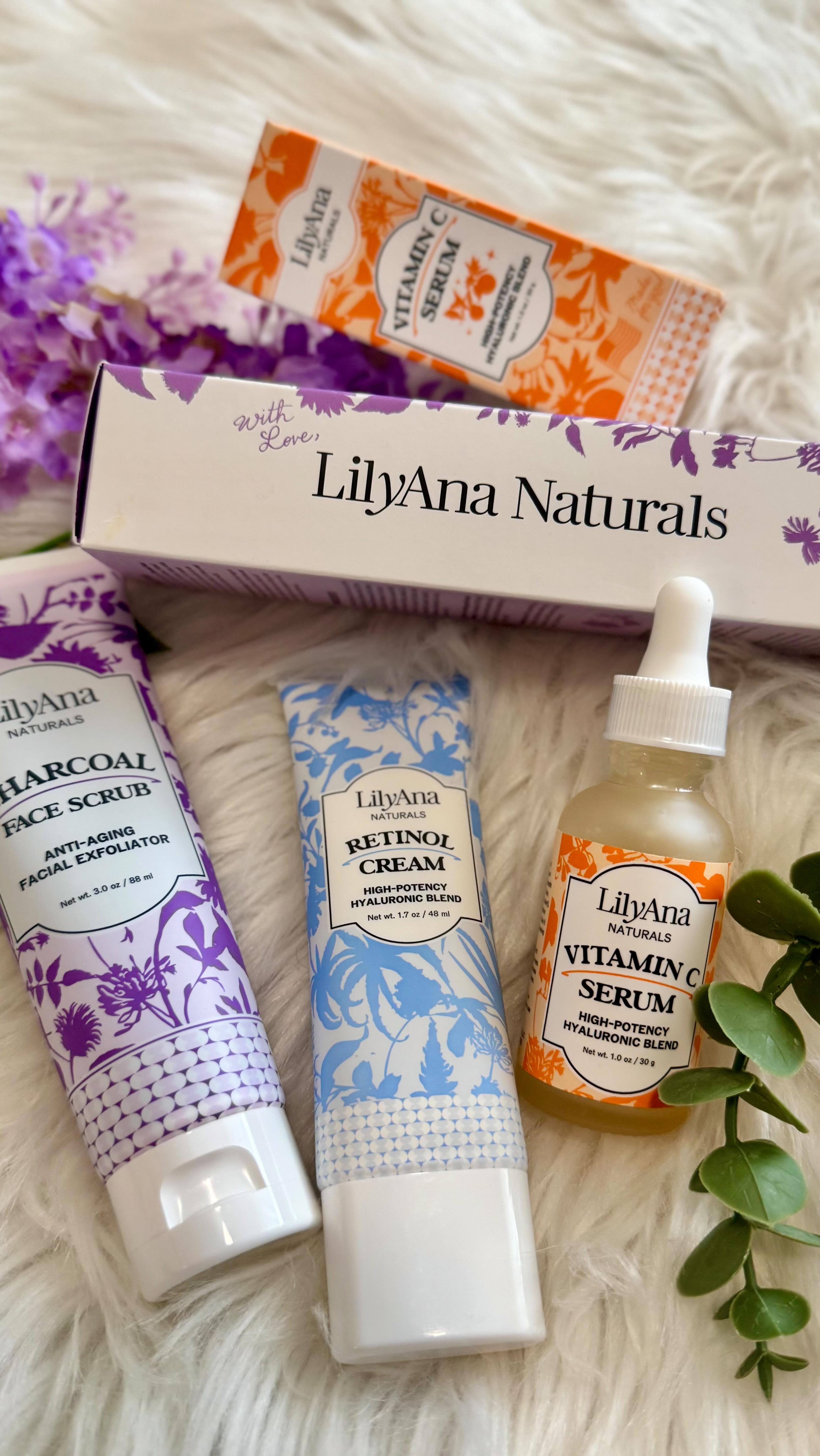 Instagram post by @lifestyle_with_anushka for Lilyana Naturals. Caption reads: [...] what my skincare routine needed. 💕....