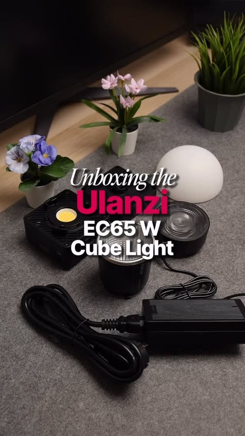 Instagram post by @gaikl.png for Ulanzi. Caption reads: Leveling Up with the Ulanzi EC65W 🔆

Just unboxed....