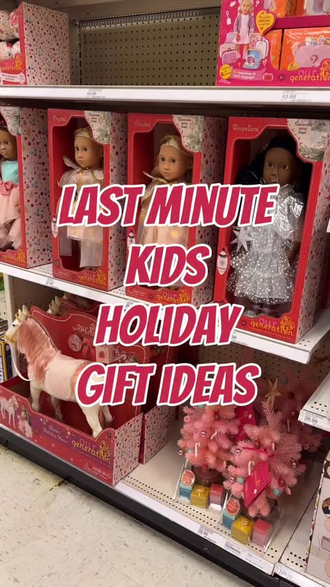 Instagram post by @targetpursuit for Our Generation Dolls. Caption reads: Spark some holiday magic ✨with Our Generation....