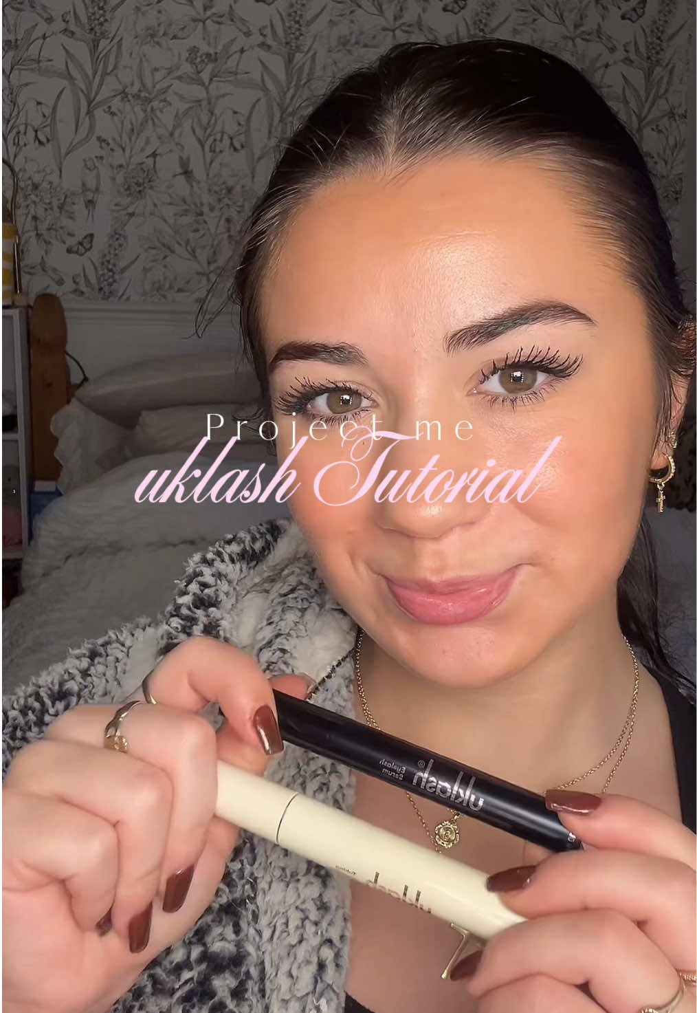 TikTok post by @rachelsummergreenugc for UKLASH. Caption reads: Project me pt.1 @UKLASH A little UKLash moment…....