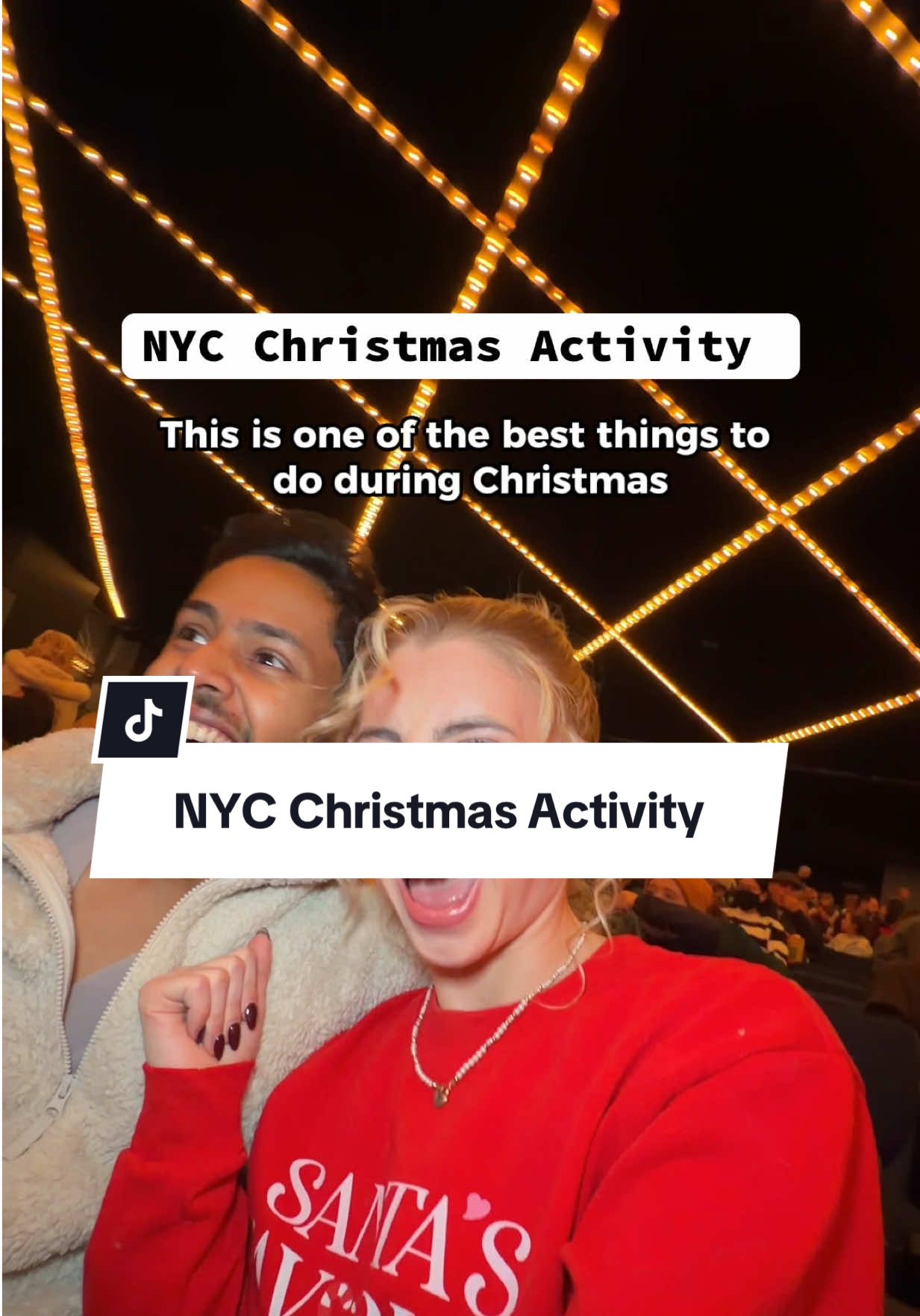 TikTok post by @savannahvinsonn for Cirque du Soleil. Caption reads: [...] 🎄 ‘‘Twas the Night Before… by....