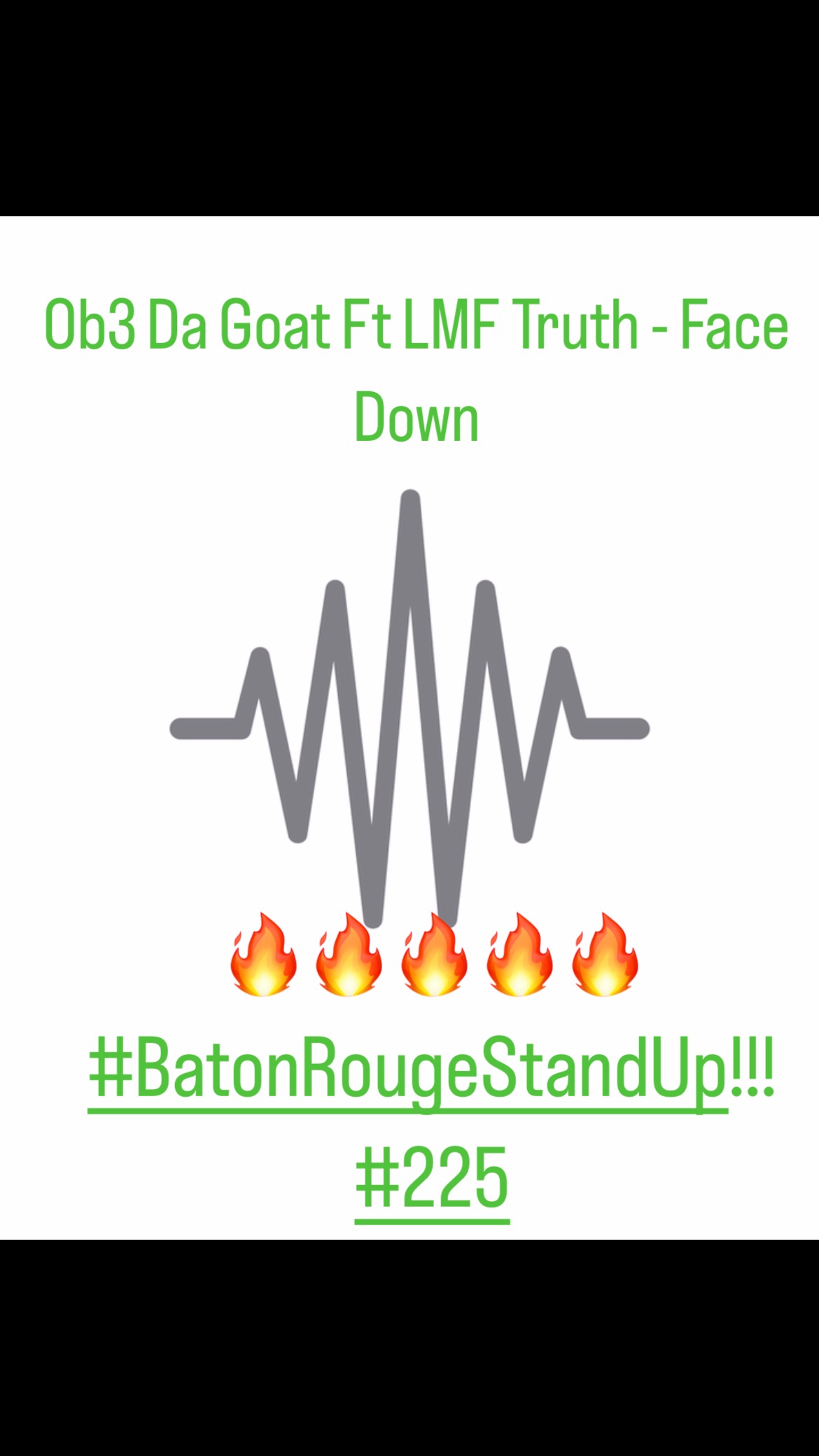 Instagram post by @iamob3dagoat for BentleyRecords.io. Caption reads: I Got @lmf_truth On The Remix Of “Face Down”....