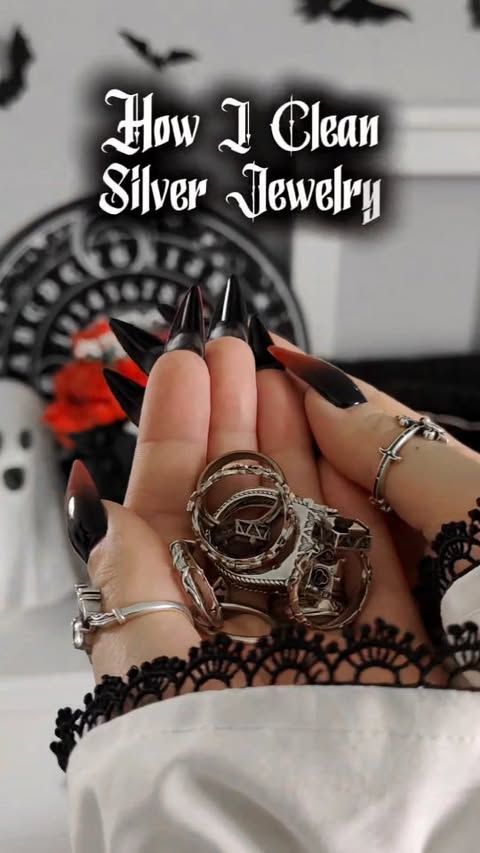 Instagram post by @_mystic_moon_witch for REGALROSE.com. Caption reads: 🌿 Line a bowl with aluminum foil (shiny side up)....
