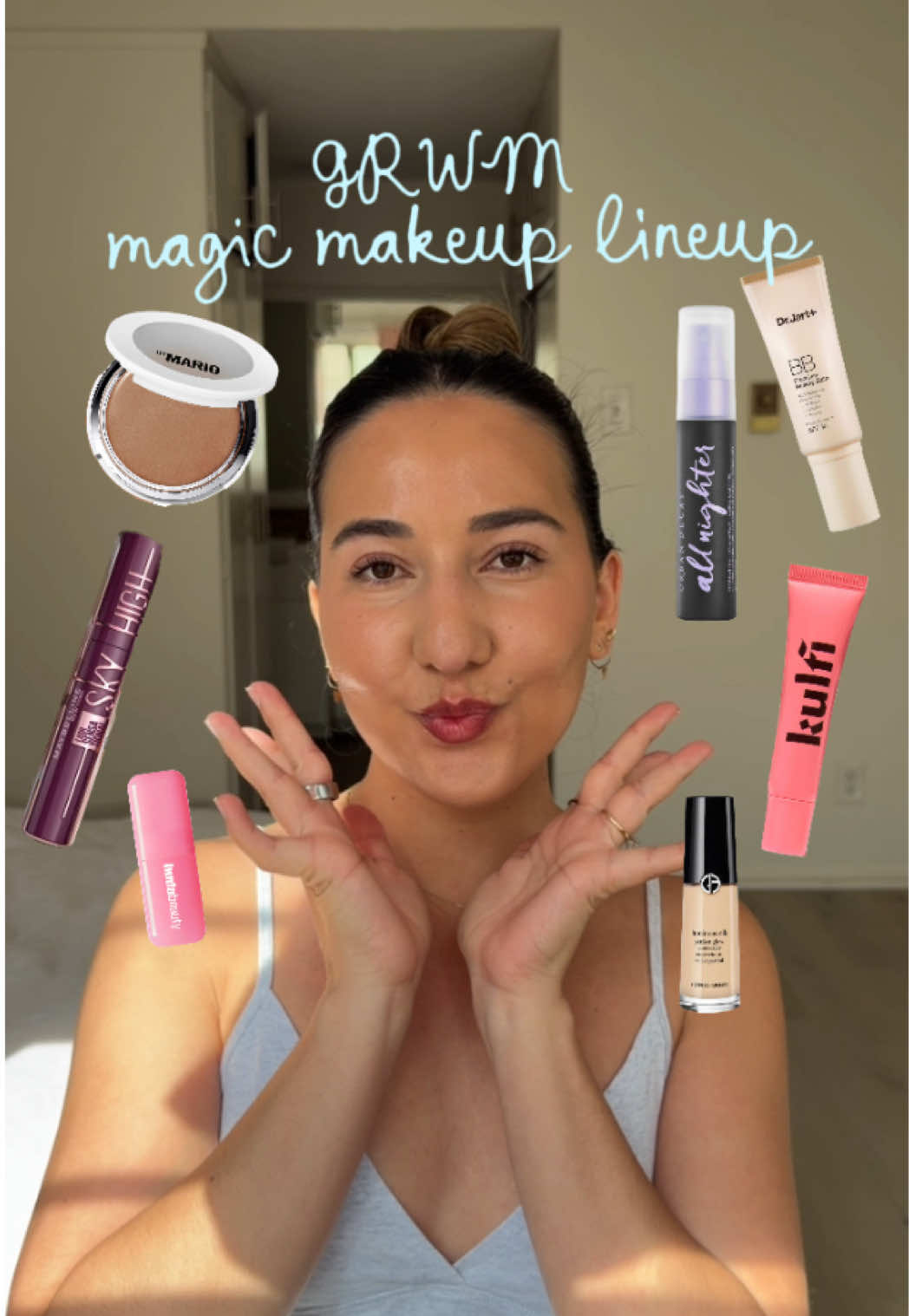 TikTok post by @lyn___house for Maybelline New York PH. Caption reads: [...] @Huda Beauty @urban decay @Maybelline New....