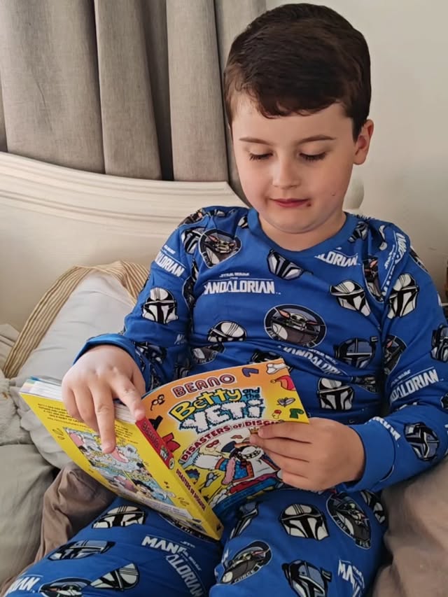 Instagram post by @alfieandmummysteph for Farshore Books. Caption reads: [...] of Disguise. Ad gifted @farshorebooks....