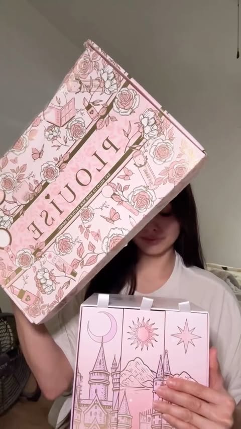 Instagram post by @britneyydoesmakeup for P.Louise. Caption reads: A little unboxing from @plouise_makeup_academy....