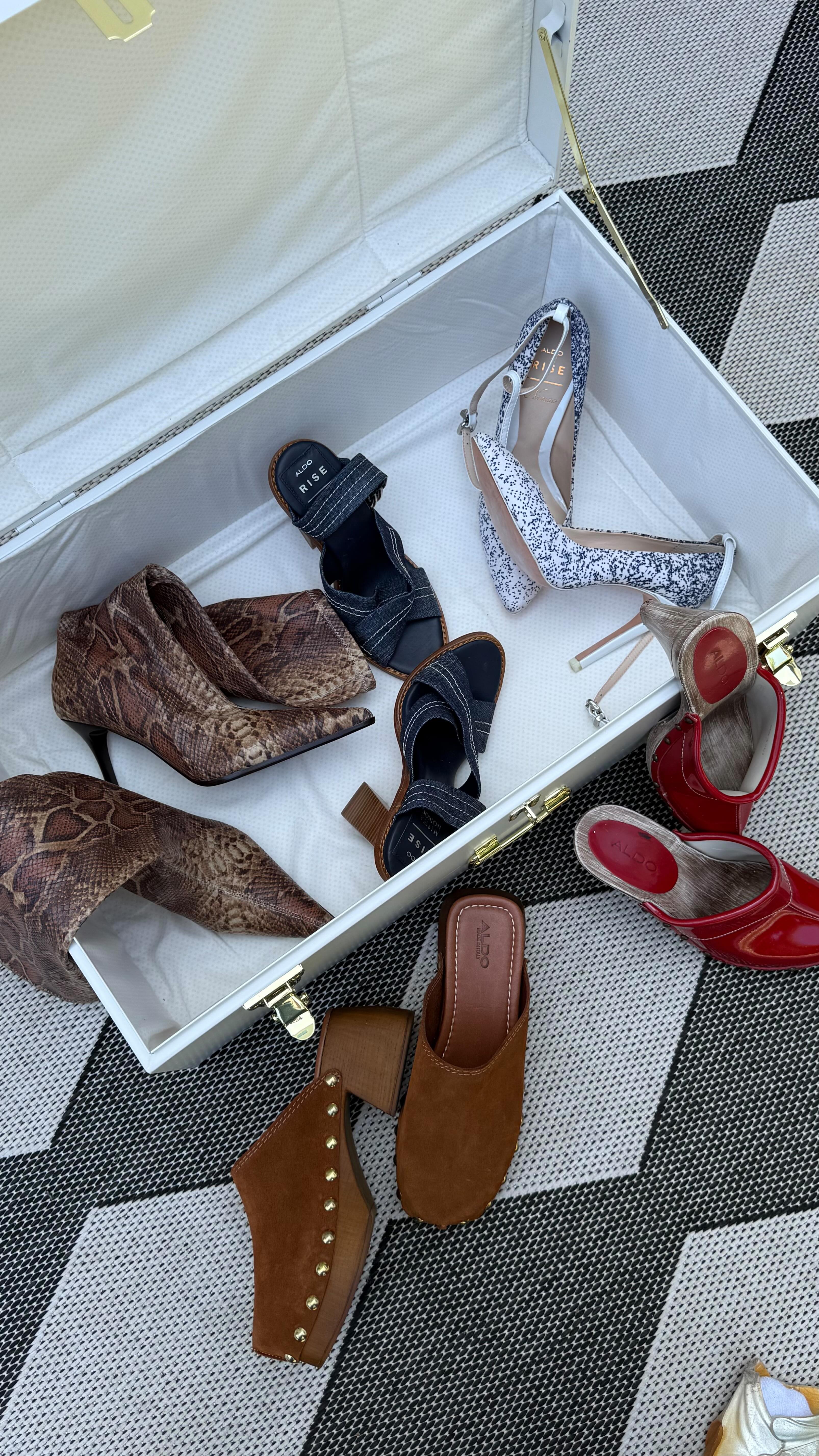 Instagram post by @christinakirkman for ALDO Shoes. Caption reads: So much for white glove service...

Celebrating 5....