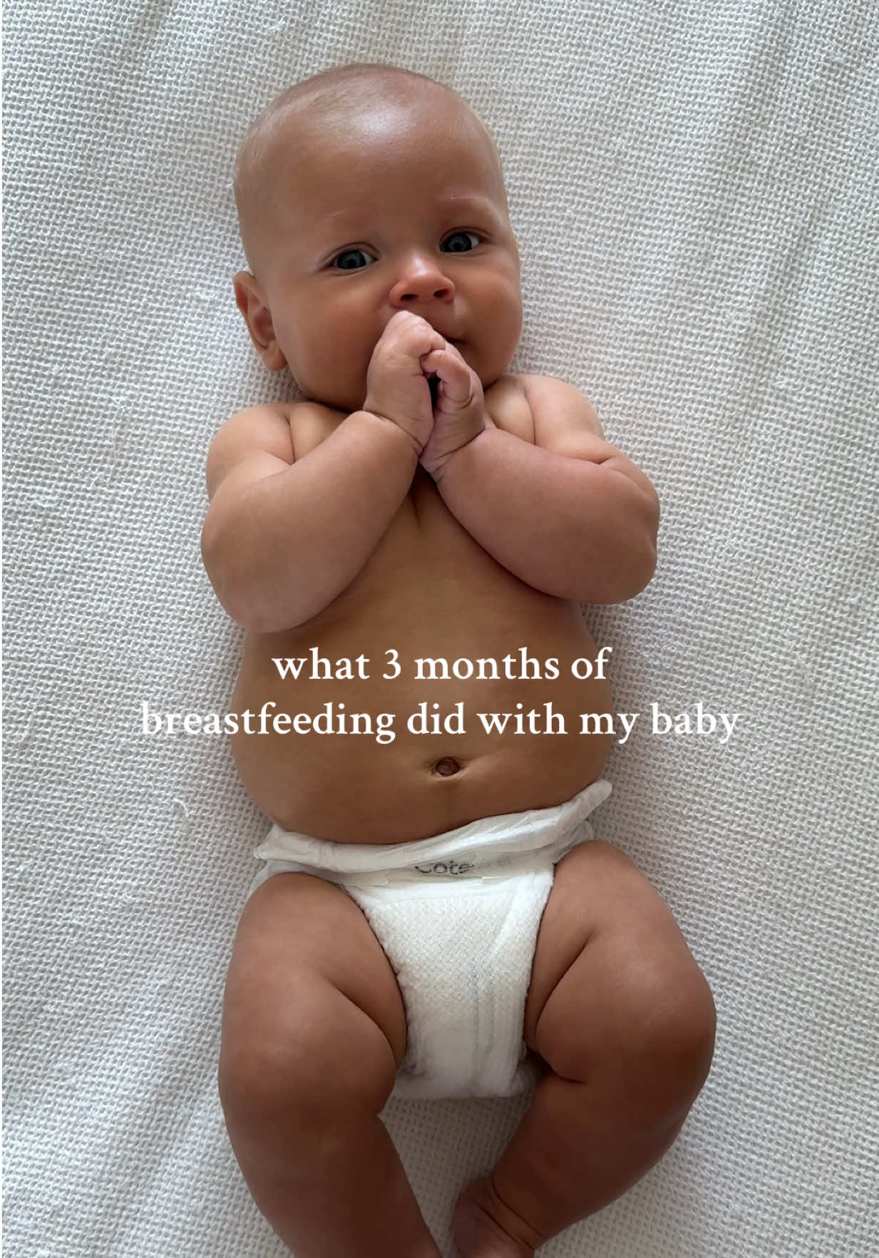 TikTok post by @angelcallie for Coterie. Caption reads: From 8 lbs to almost 16 lbs 🥺🥺 big guy went from....