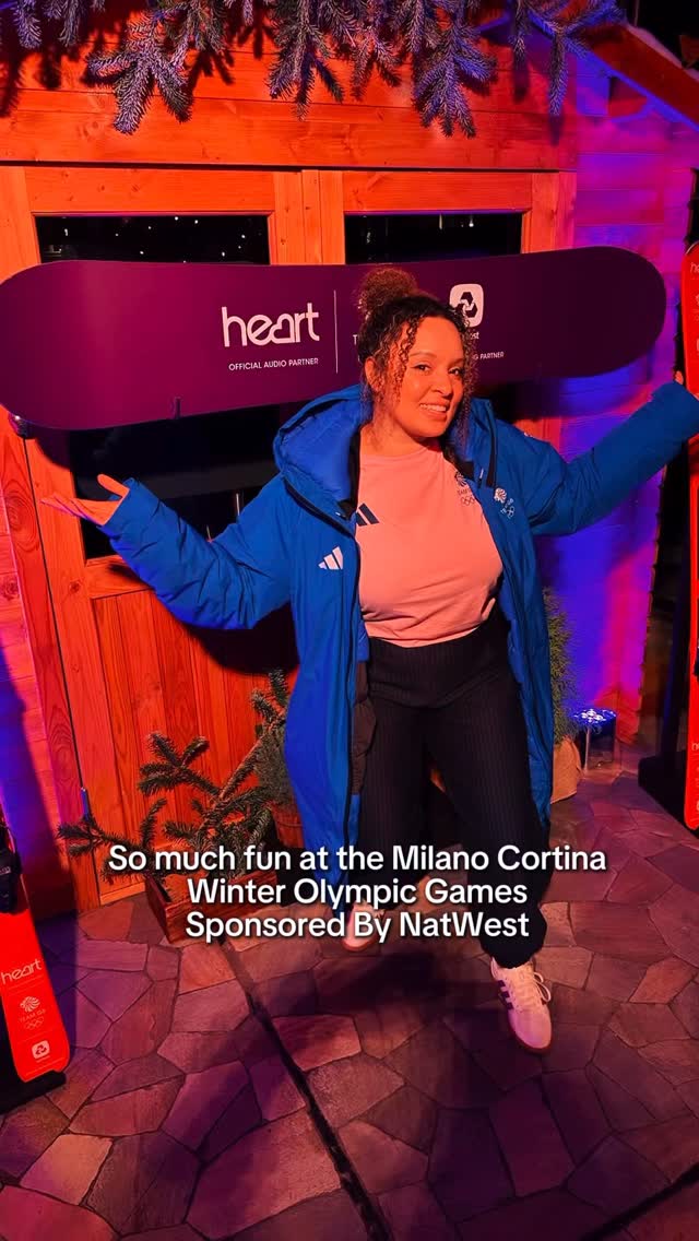 Instagram post by @pandorapresenter for NatWest. Caption reads: [...] Cortina 2026 Olympic Winter games with....