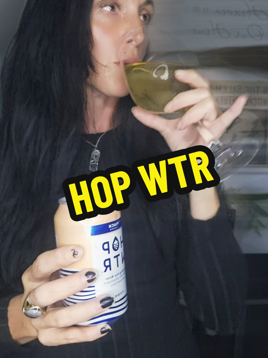 TikTok post by @reneesophistafunk86 for Hopwtr. Caption reads: #hopwater #sparklingwater #refreshing #lipsync....