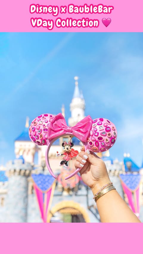 Instagram post by @missyonmadison for BaubleBar. Caption reads: 💖DISNEY x BaubleBar VDay💖 the cutest collection....