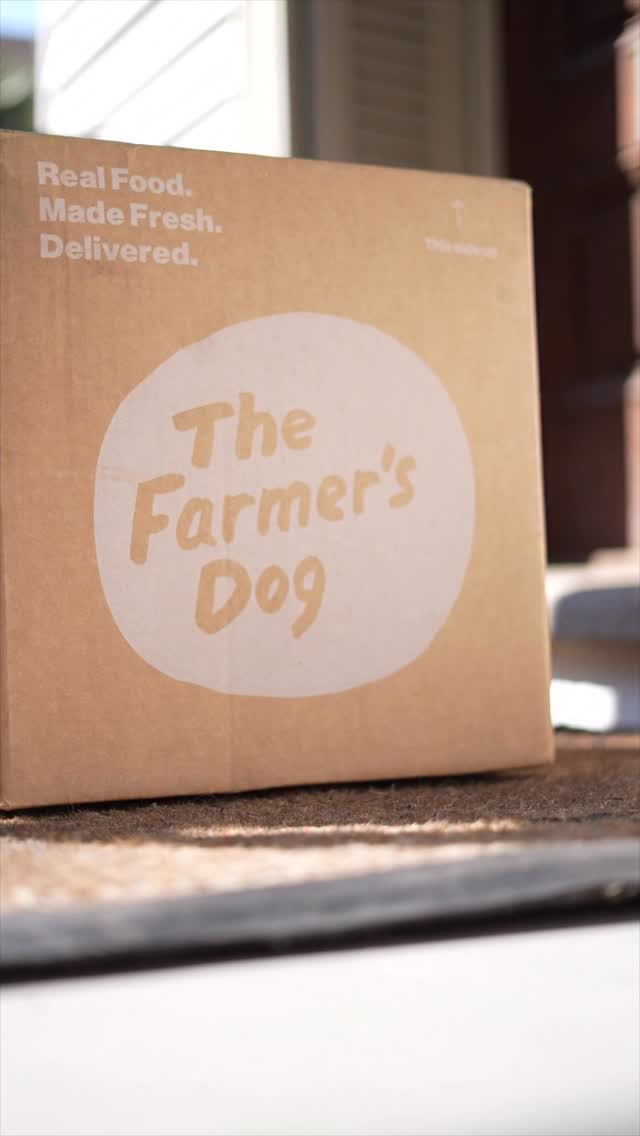 Instagram post by @drjeremylondon for The Farmer's Dog. Caption reads: Comment “Dog” if you are ready for your dog to try....