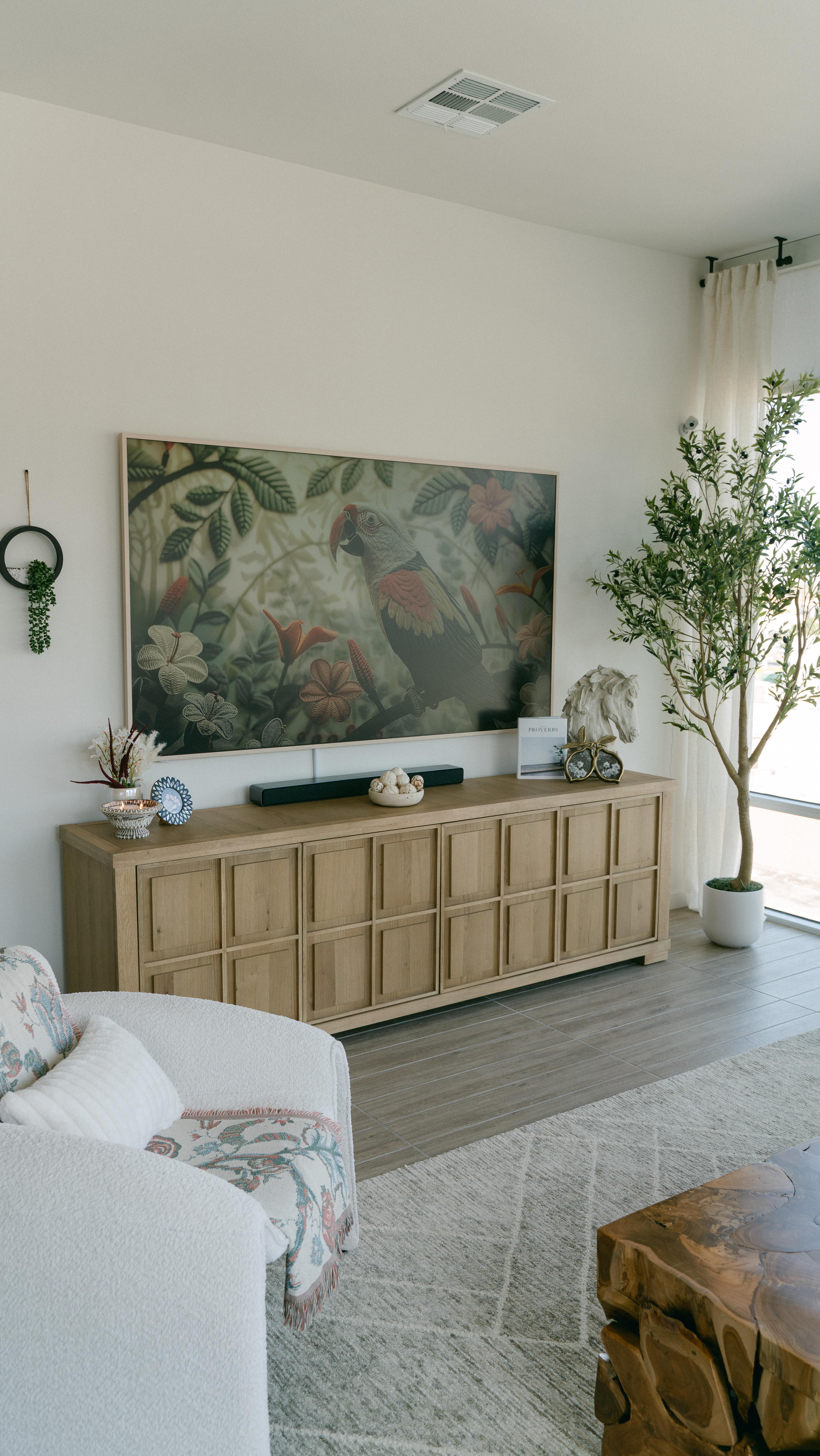 Instagram post by @sincerelyreneze for RC Willey. Caption reads: This is your official sign to upgrade your TV 👀📺....