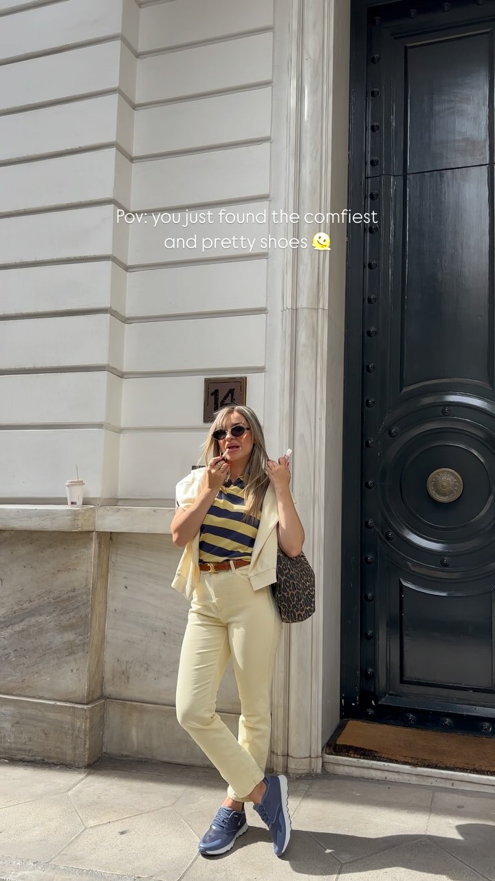 Instagram post by @oannapopa_ for Tamaris. Caption reads: just found the prettiest and comfy shoes....