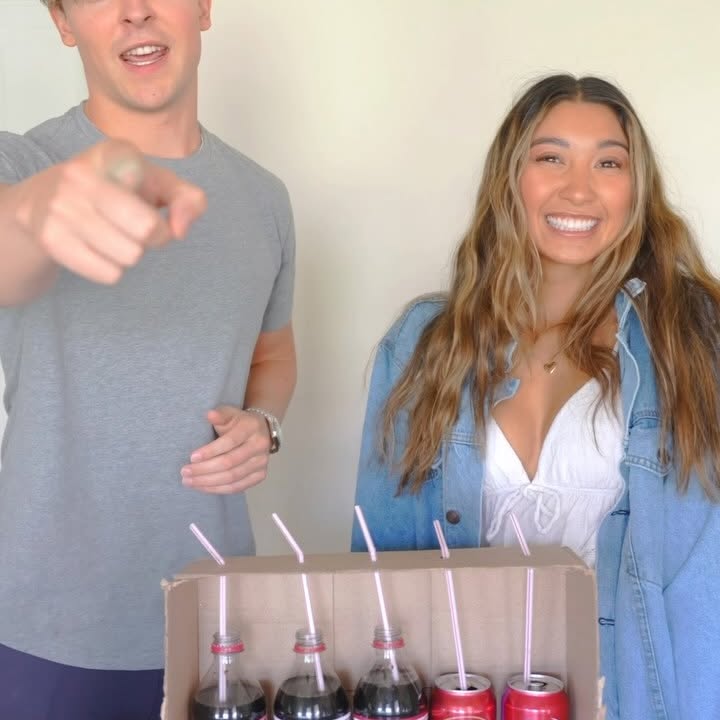 Instagram post by @jackandjayceevlogs for Dr Pepper. Caption reads: #ad My girlfriend swears she can taste every....