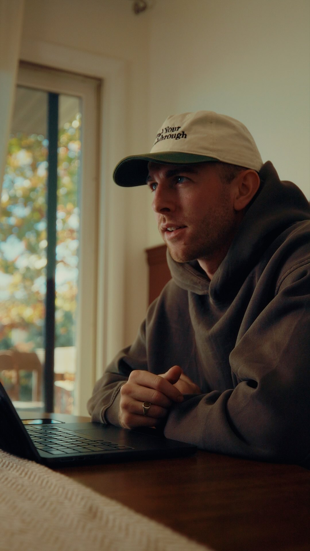 Instagram post by @willtschafer for Talkspace. Caption reads: For a long time, I thought opening up made me....