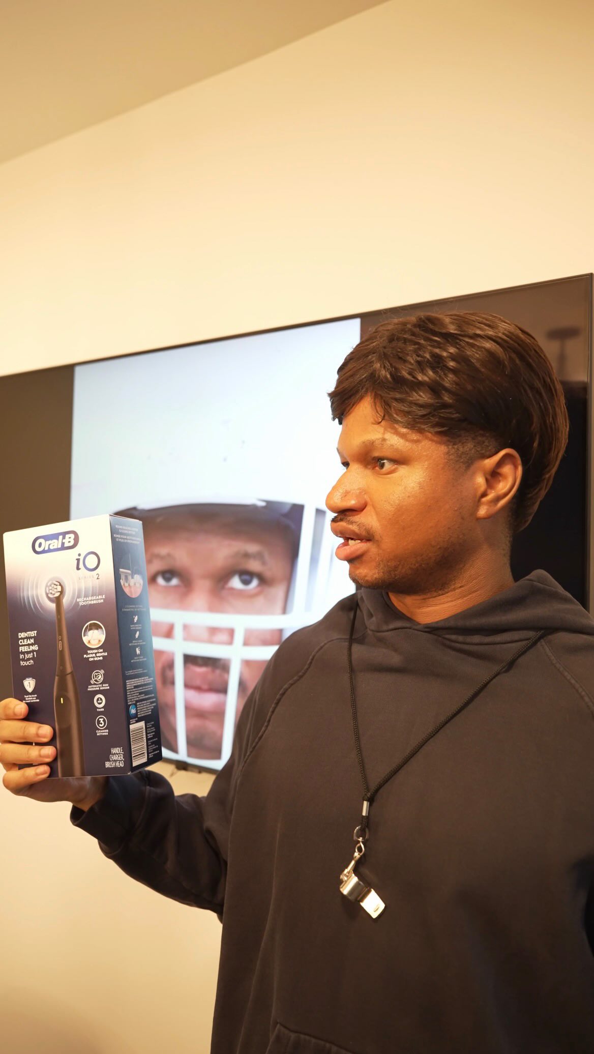 Instagram post by @mrgo30 for Oral-B. Caption reads: #OralBPartner #Ad You down with Oral-B? Yeah, you....