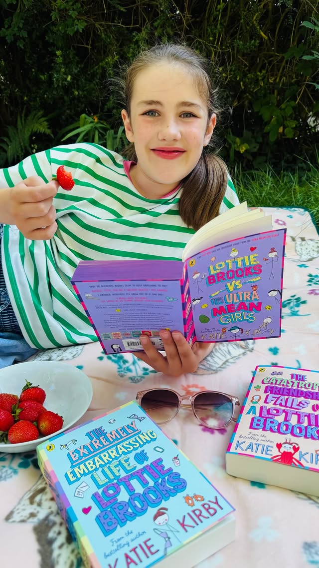 Instagram post by @mamadoitblog for Puffin Books. Caption reads: [...] Lottie Brooks by @katiekirbyauthor....