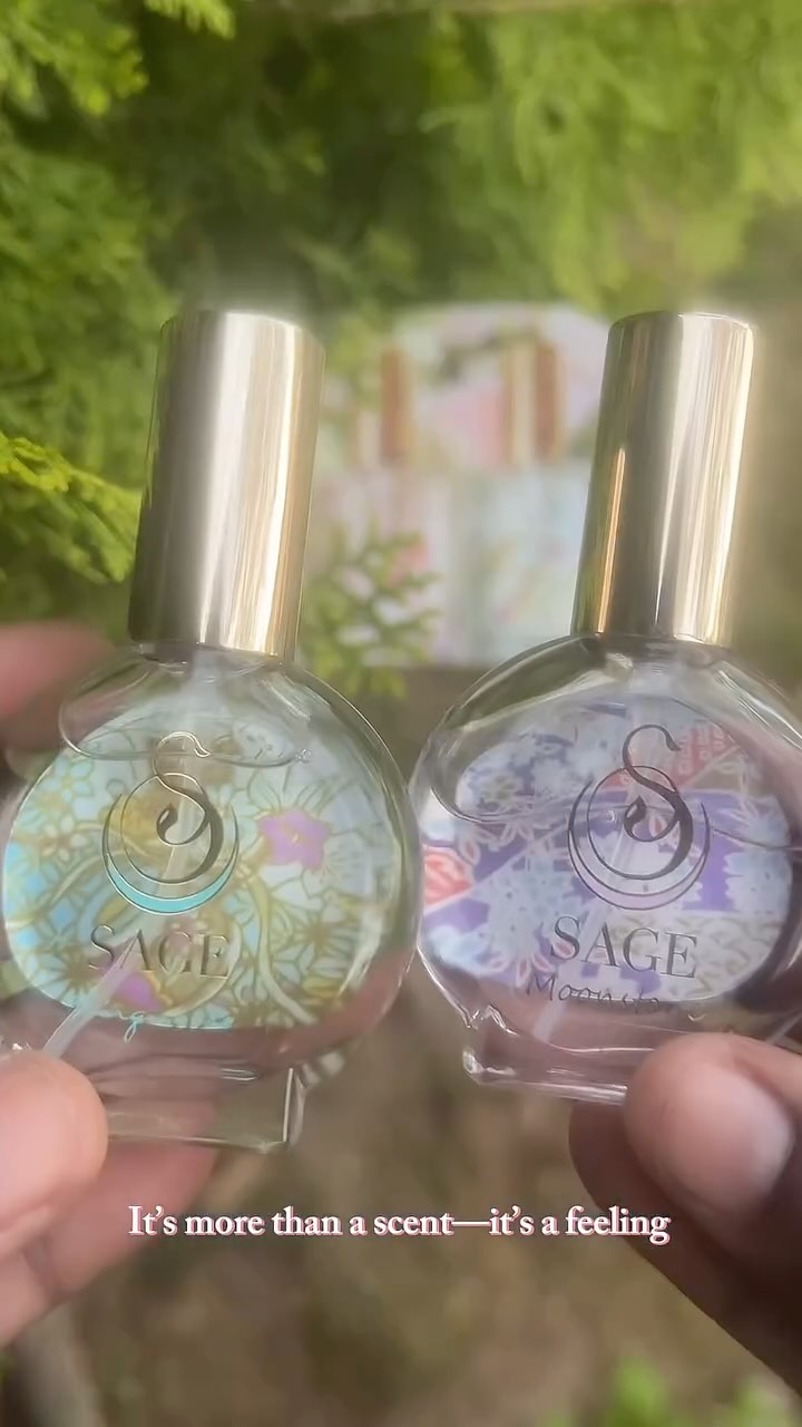 Instagram post by @by_ashmariee for The Sage Lifestyle. Caption reads: [...] the Blossoming spring scents by....