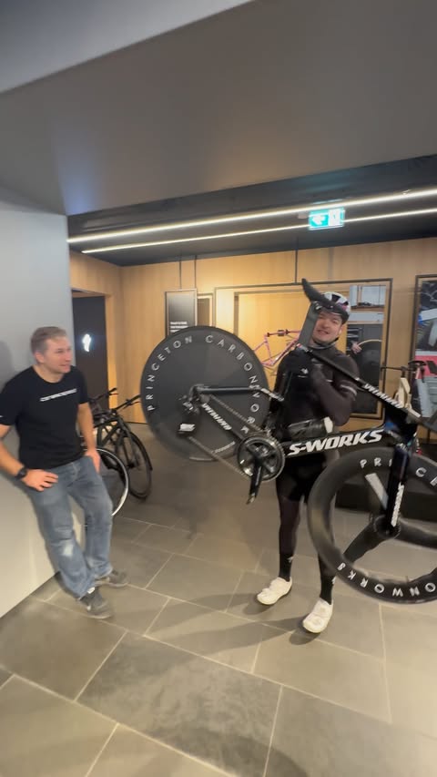 Instagram post by @bernieweitze for CeramicSpeed. Caption reads: Sound on 🔊 Bernie #specialized #roadcycling....