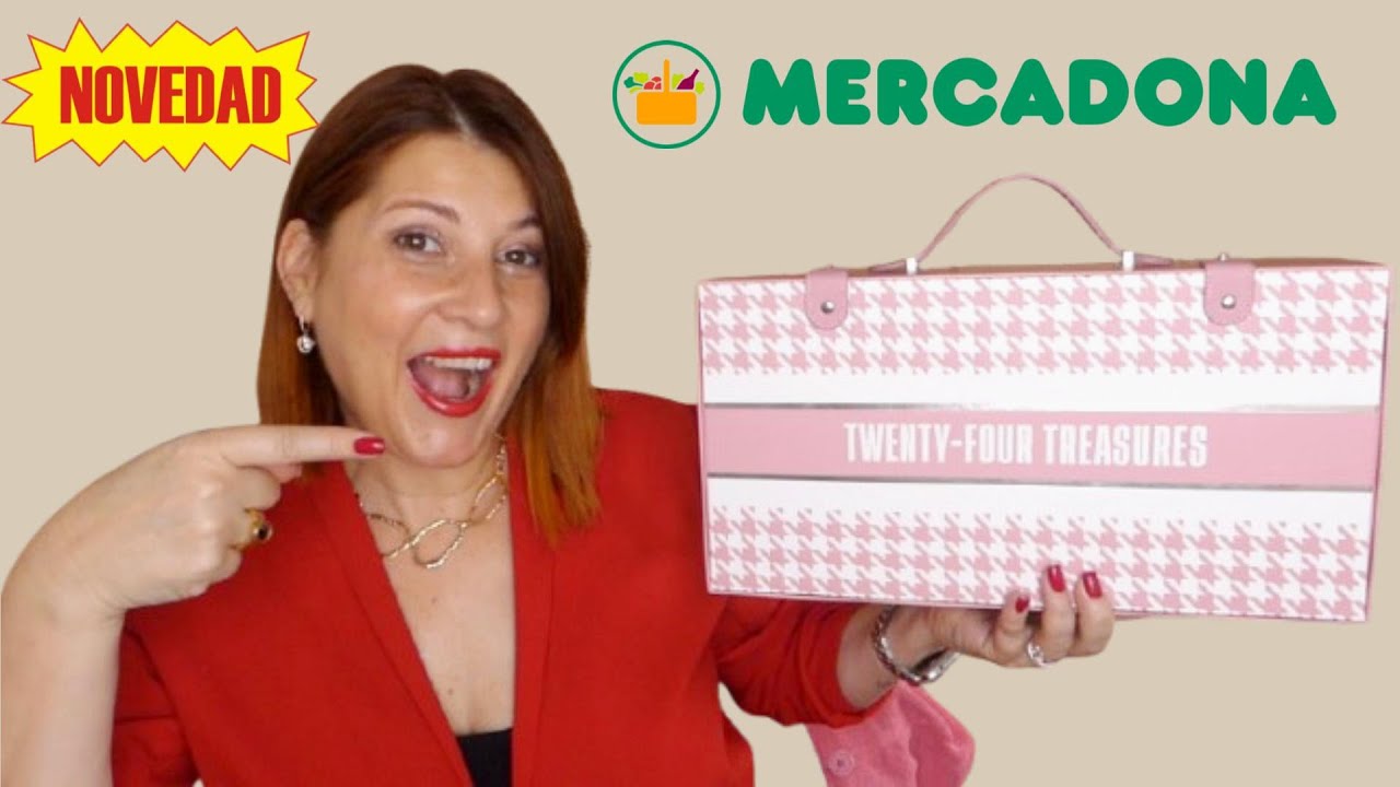 YouTube post by @Pintavalos for ARGANOUR. Caption reads: 📆MERCADONA New Advent Calendar 24 products.