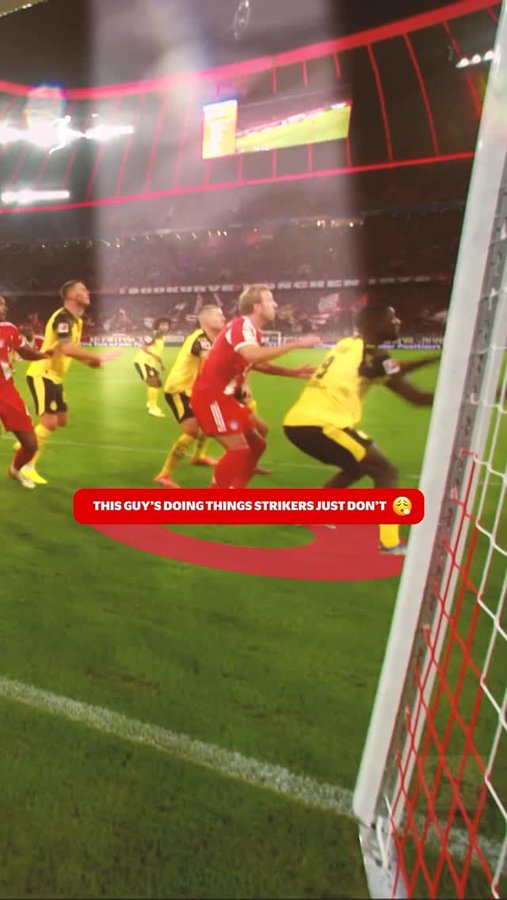 Instagram post by @bundesliga for Amazon Web Services. Caption reads: How @HarryKane’s attacking instinct makes him the....